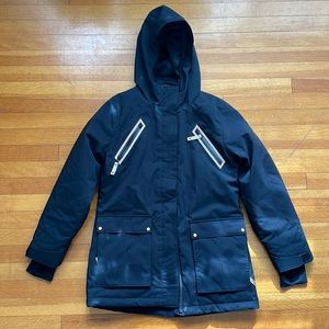 Girls black ski/snowboard jacket, Spyder, size 14
